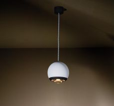 Berrier hanglamp 1100Lm 2700K wit + zwart met “pied de poule“ snoer