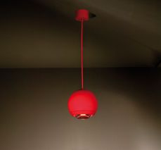Berrier hanglamp 1100Lm 2700K rood met rood snoer 