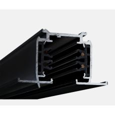 Spanningsrail 3-fase inbouw 2M (2000mm) zwart