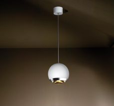 Berrier hanglamp 1100Lm 2700K wit+ chroom met wit snoer