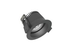 Fluxe 75 downlight HV-FD (230V) dim-to-warm 40° 600Lm 3000-2200K draadveer triac mat zwart