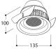 orbital trimless speaker 505lm 2700k 120 graden wit