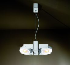 Wodan 2 beaufort verstelbare hanglamp 2x1500Lm 2700K 35° wit-zwart